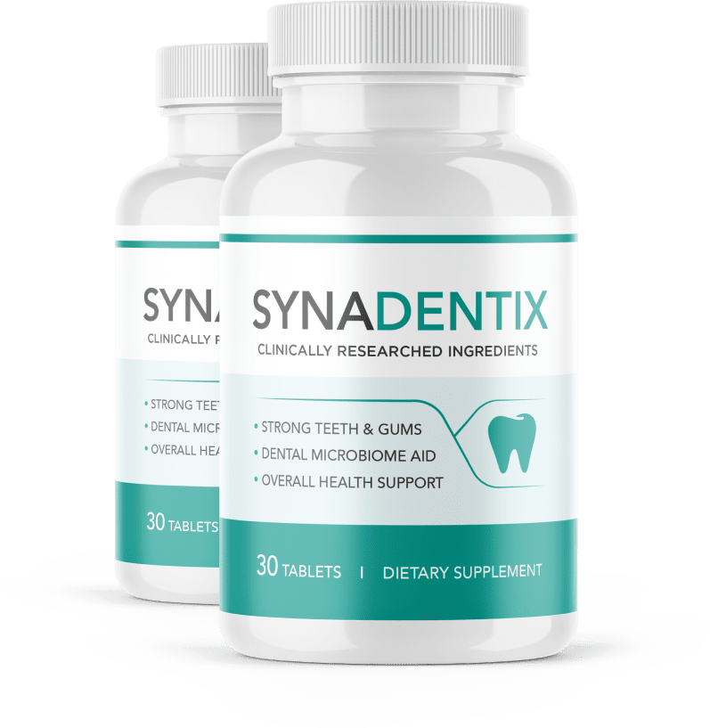 SynaDentix supplement bottle display